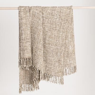 Villa by Classic Home Porter Cotton Blend Fabric Throw