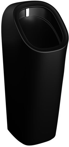 Vitra Plural Urinal 7809B083-5330 33,5x38x90,5cm, bodenstehend, Batterie, schwarz matt