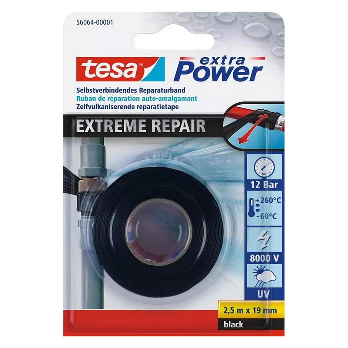 tesa 3x EXTRA POWER Extreme Repair Reparaturband, Dreierpack (19 mm) (56064-00500-00)