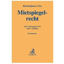 Mietspiegelrecht, Fachbücher von Ulf P. Börstinghaus, Michael Clar