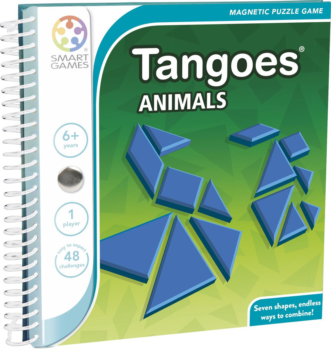 Smart Games Tangoes Animals – Magnetisch logica spel met 48 uitdagingen