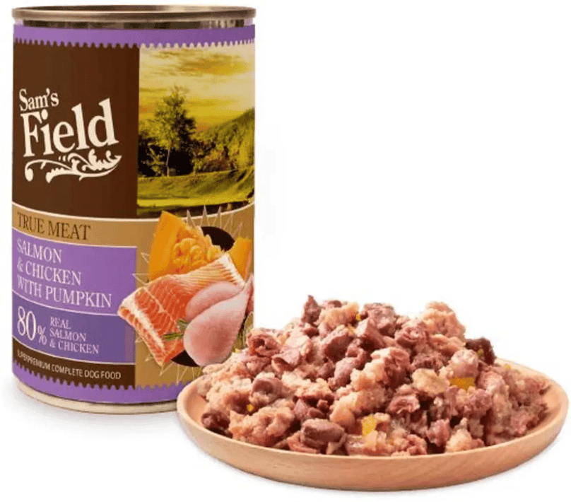 Sams Field True Meat Salmão & Frango com Abóbora 6 uds x 400g