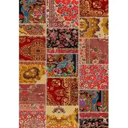 Bamyum Silena Bedruckter 80x300 Teppich Chenille-Druck Maschinell Hergestellt