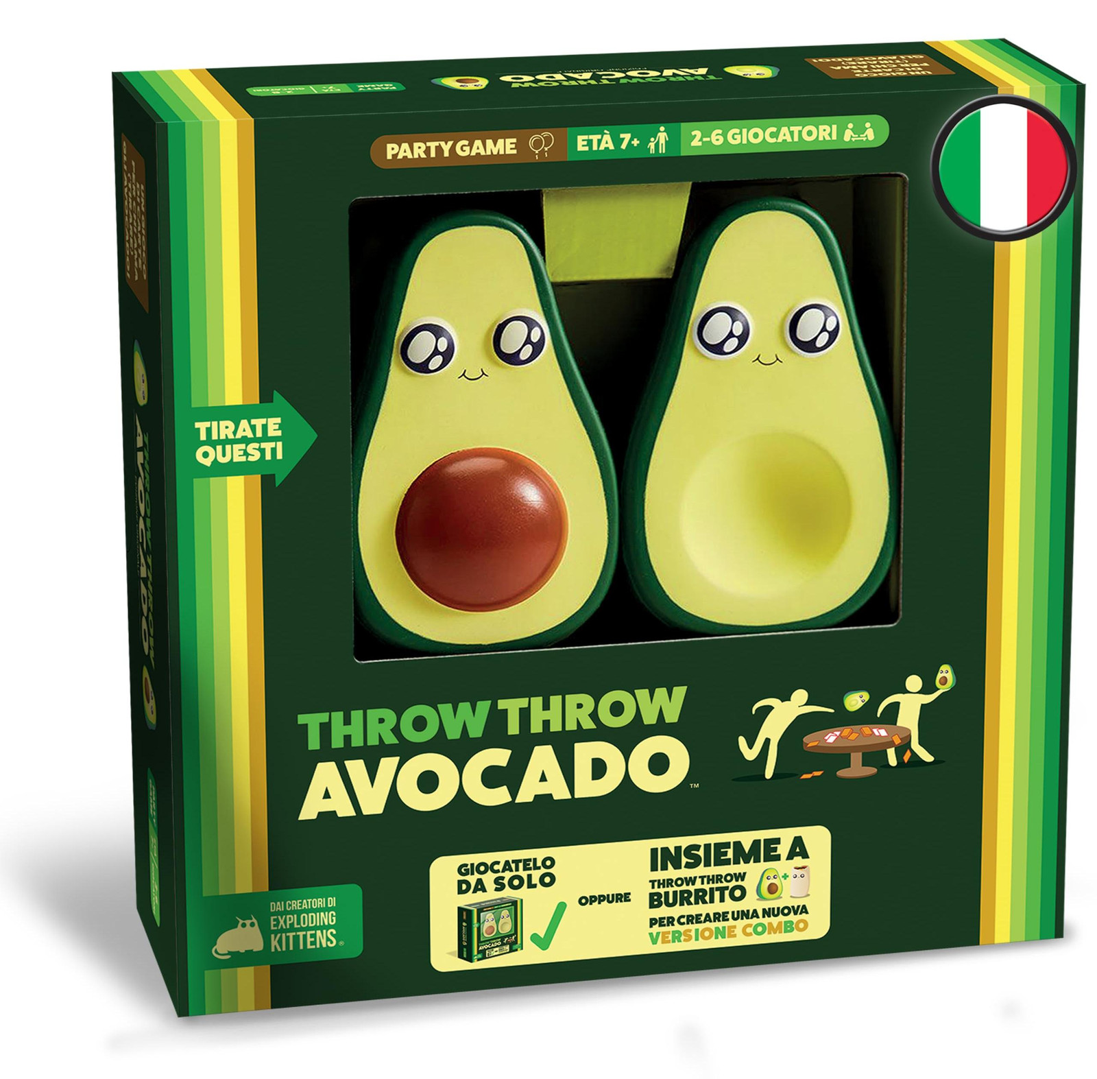 Asmodee Throw Throw Avocado bordspel voor 2-6 spelers vanaf 7 jaar