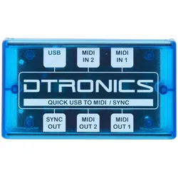 Dtronics DT-QUSB - Quick USB midi to sync, Audio Interface