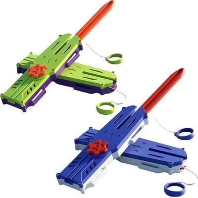 Inspire Select Telescopic Battle Sword Fidget Toy Multiplayer Parent Child Interactive Game green Blue 2 Pcs