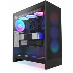 NZXT H7 Flow RGB (2024) Matte Black, schwarz, Glasfenster