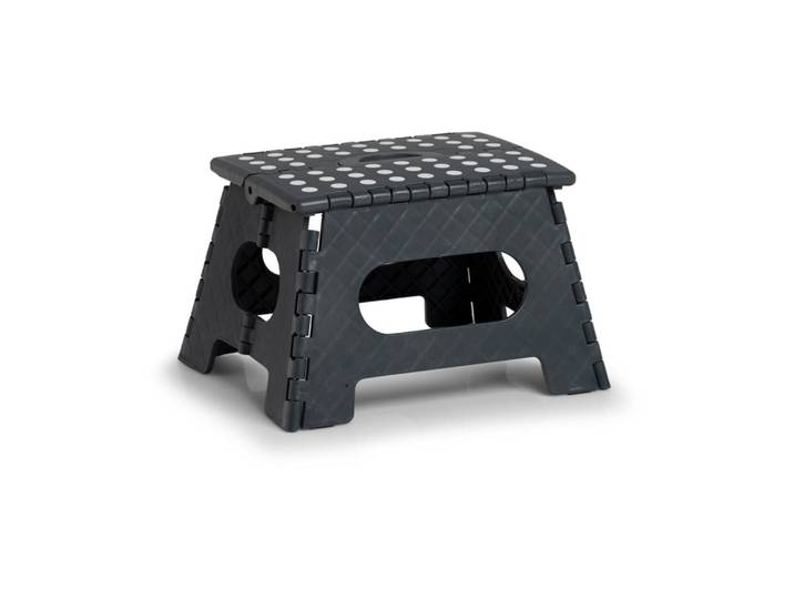Tritthocker ZELLER PRESENT 35 x 28 x 22 cm , grau (anthrazit), Hocker, Tritthocker
