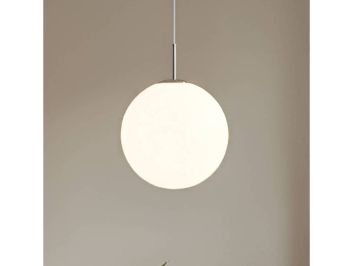 Glazen hanglamp Marike, dimbaar, wit / opaal, Woon-/ Eetkamer, Glas, Modern, hanglamp