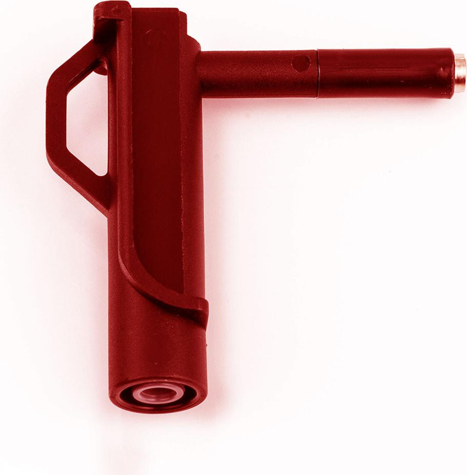 HT-Instruments 606-IECR magnetische adapter voor het aftappen van spanning tot 1000V, rood