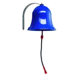 Spielglocke 24 x 51 cm - Kinderspielzeug aus PP-Kunststoff, blaue – Gartenspielzeug für kreative Kinder - Klingel für die Tür
