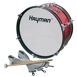 Hayman 18" Red Junior Marching Bass Drum - Große Trommel