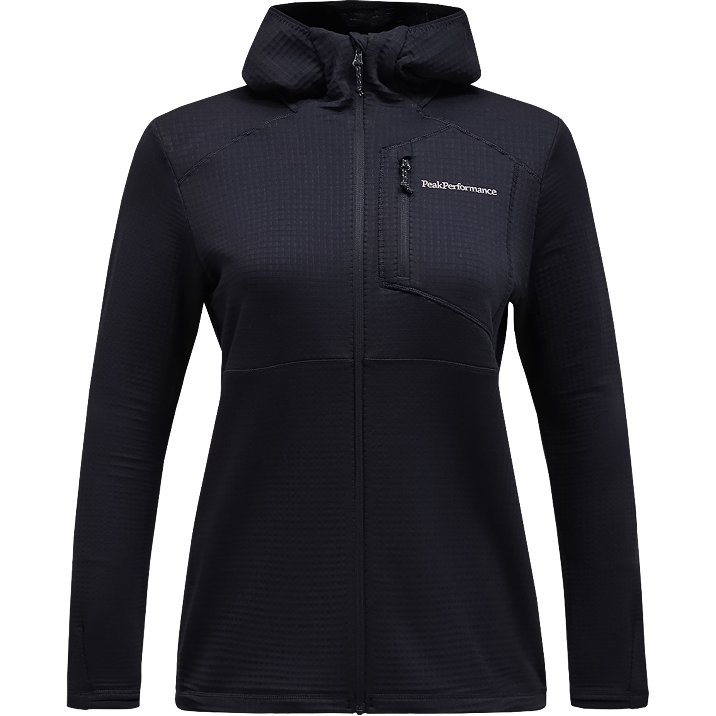 Peak Performance Trail Polartec Damen Fleecejacke schwarz Größe XL Trekking Elastisch Polartec