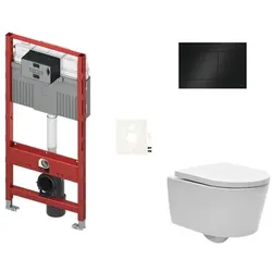 TECE Wand-WC Set für Vorwandmontage + SAT Brevis WC SIKOTS3W4