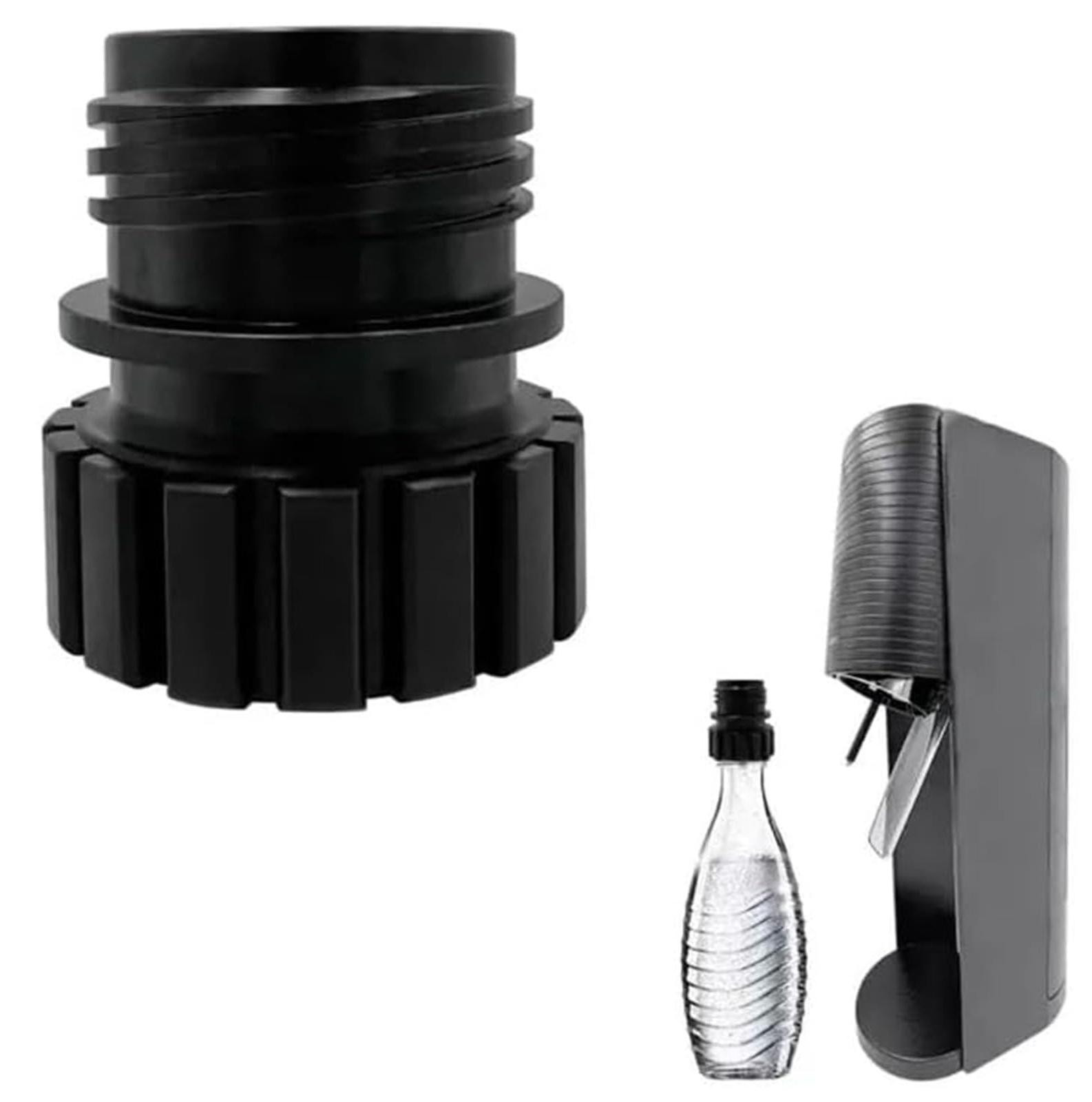 Dripio Glazen adapter voor SodaStream Terra, zwart