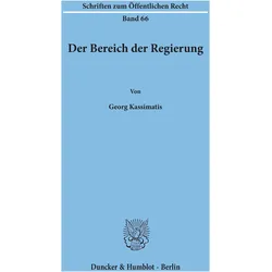 Der Bereich der Regierung., Fachbücher von Georg Kassimatis
