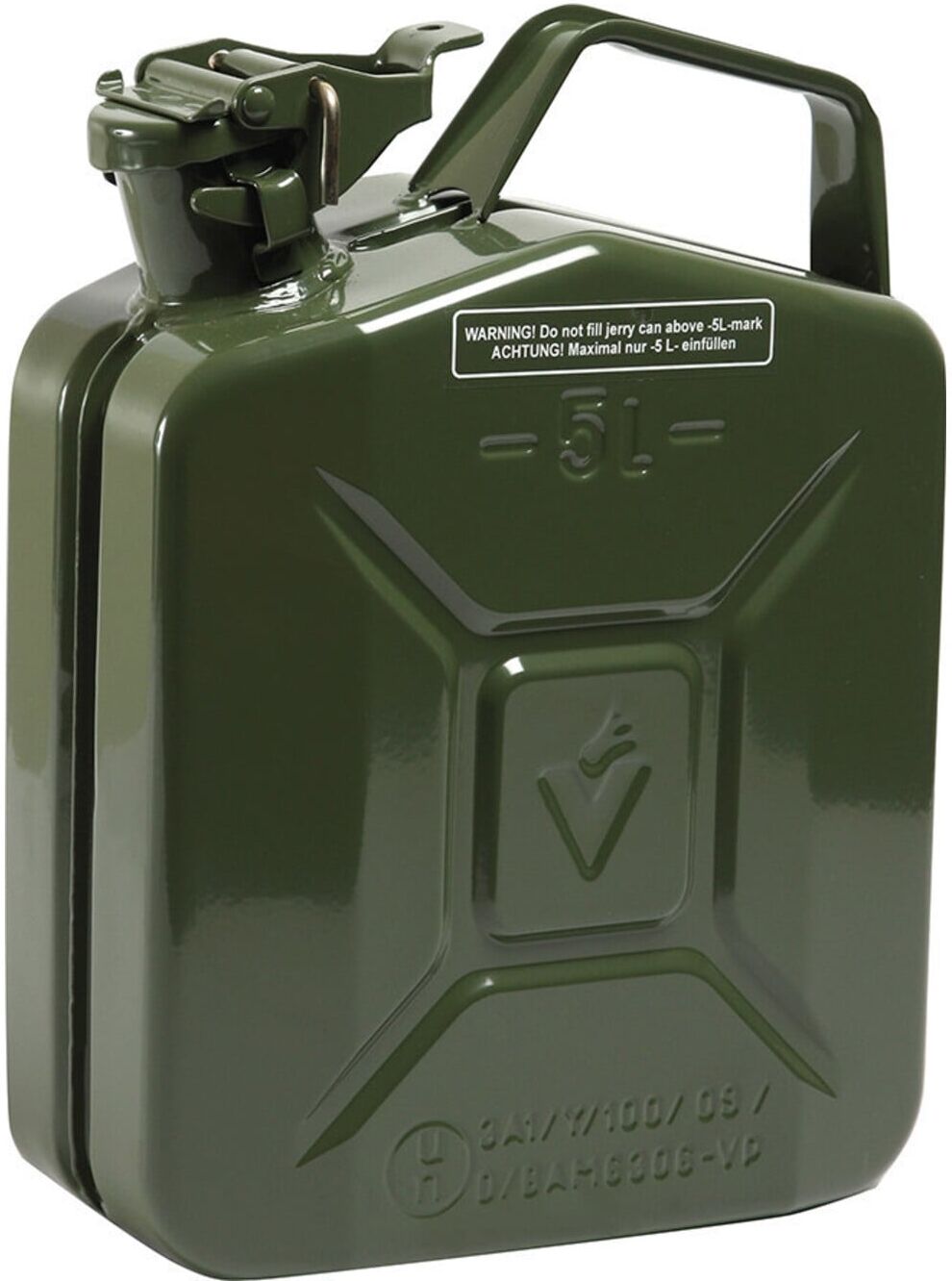 VALPRO Kraftstoffkanister Stahlblech 5l Olivgrün RAL 6003 (KN1968)