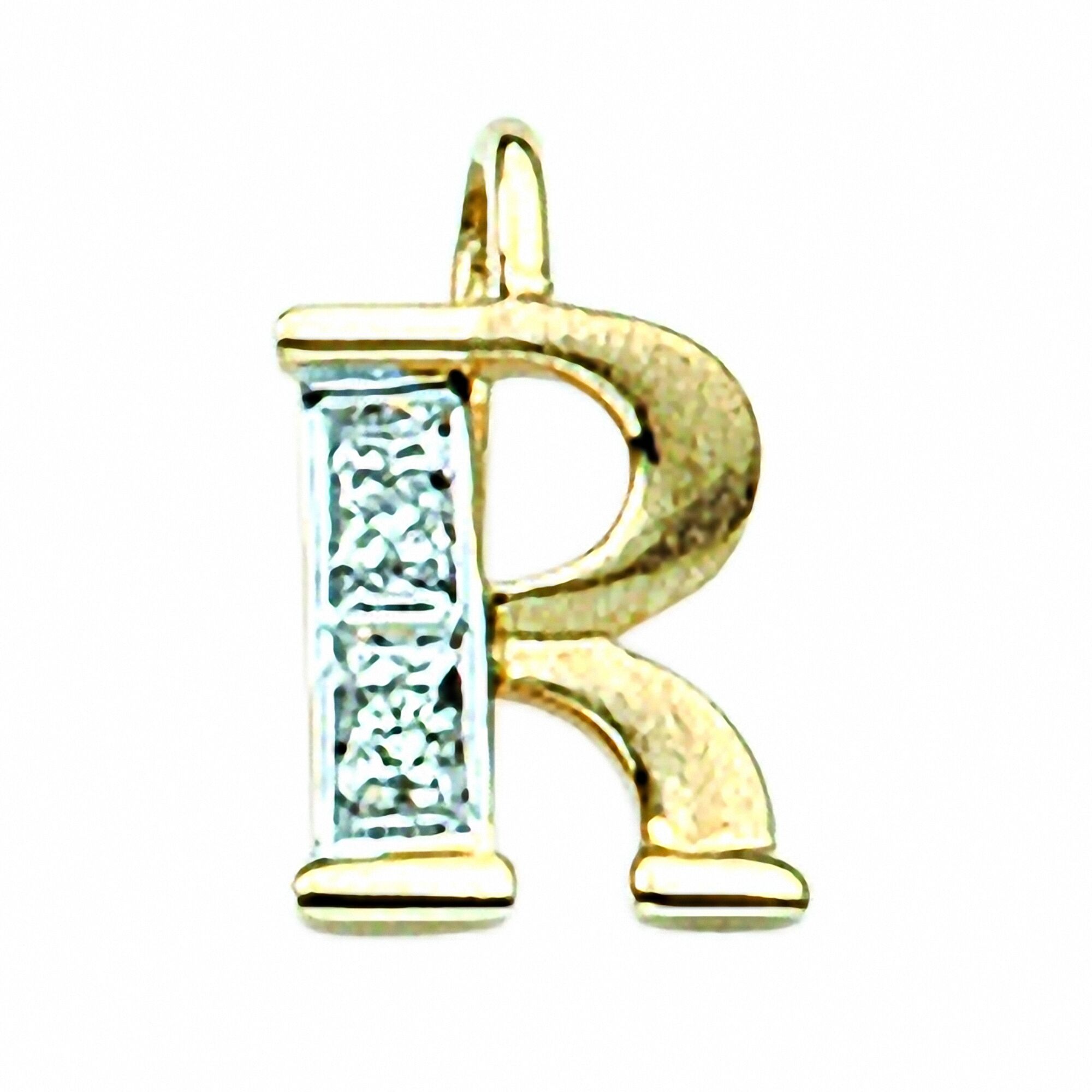 Namenskette ADELIA´S "Adelia's Halskette - Namenskette mit Buchstabenanhänger R mit Diamant aus 585 Gold Halskette - Namenskette mit Buchstabenanhänger R mit Diamant aus 585 Gold" Gr. 45, gold, Halsketten, Damen, Gelbgold 585, Namenskette