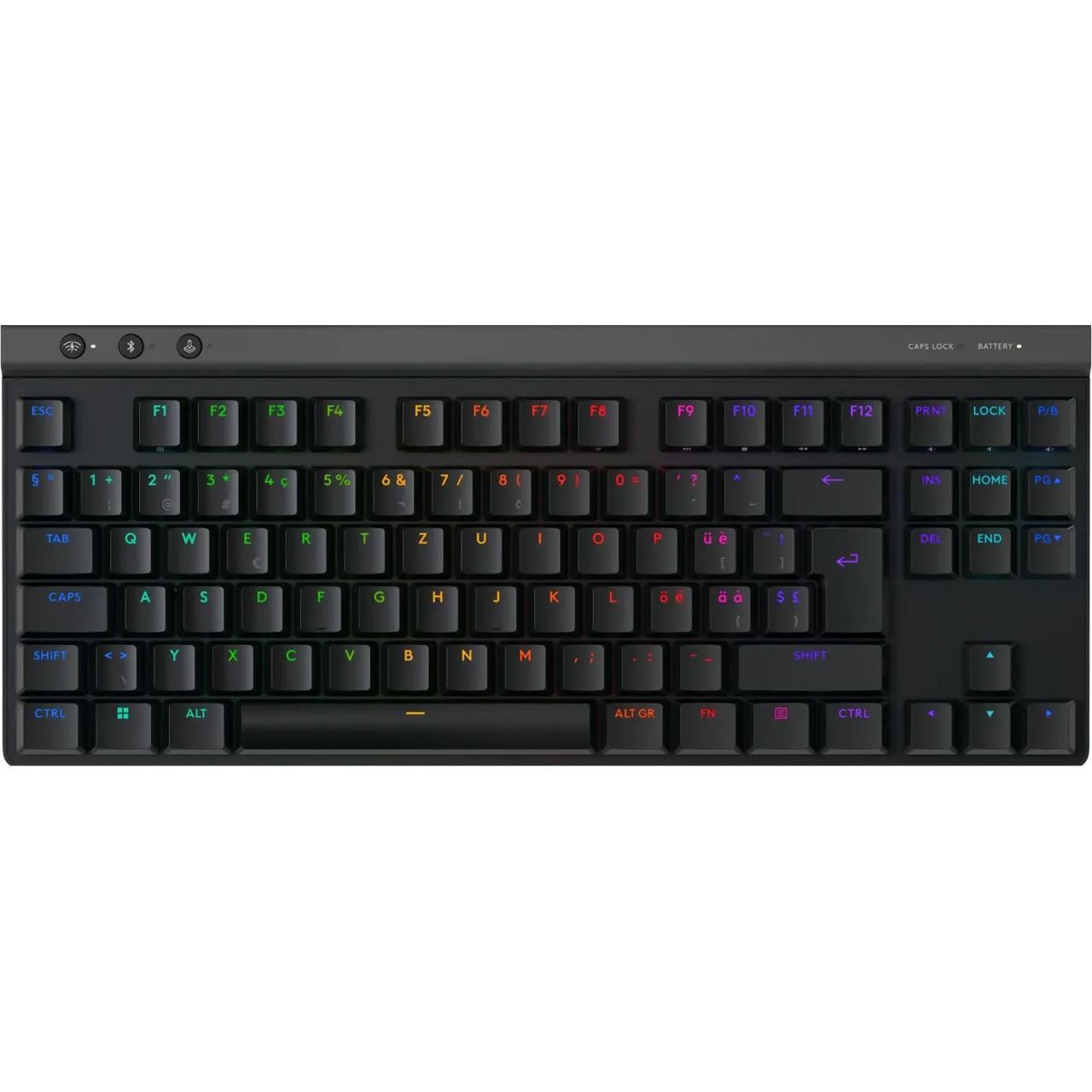 LOGITECH G915 LIGHTSPEED TKL KB BLACK - CH - EMEA28I-935
