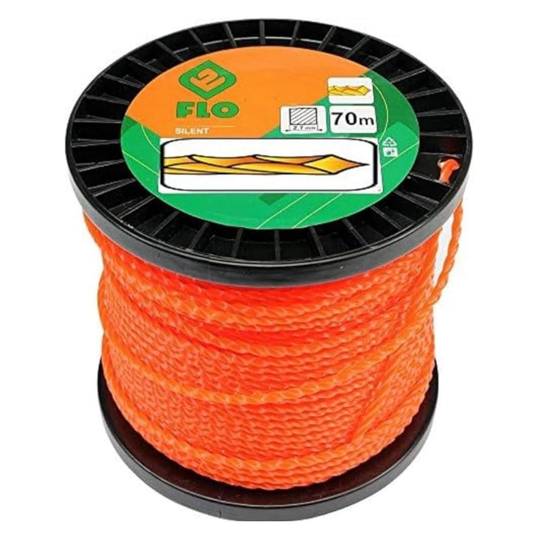 Toya Trimmerschnur Mähfaden auf Spule 2,7mm x 70m leise schneidend (Rasentrimmer) (89485)
