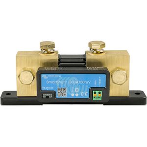 Victron Batteriewächter SmartShunt 1000A/50mV, Ringkabelschuhe, 12/24/48V, 1000A, mit Bluetooth & Batteriemonitor