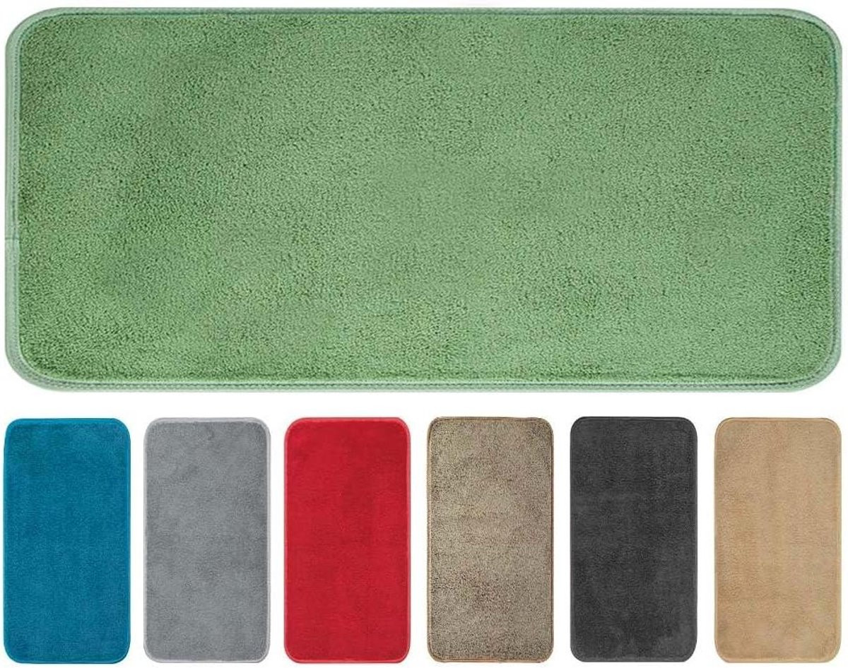 Waterabsorberend Vloerkleed Deurmat Entree Salie - 25 x 70 cm