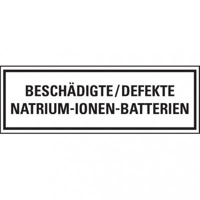 Dreifke® Verpackungszeichen Beschädigte/Defekte Natrium..., deutsch, seewasserbeständig, 500/Rolle