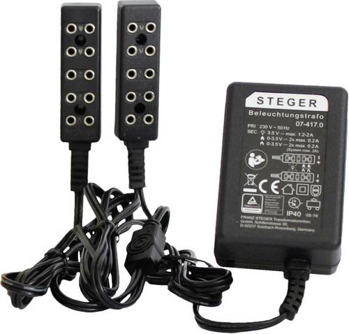Kahlert Licht 60976 Beleuchtungstrafo 230V mit Verteilerleiste