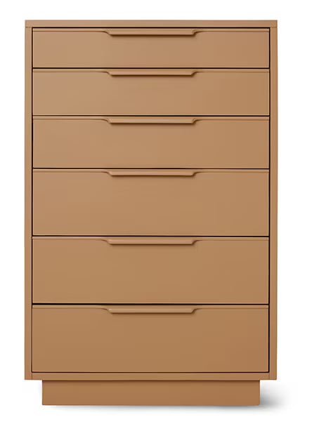 HKliving Ladekast Chest met 6 lades - Camel - Retro design