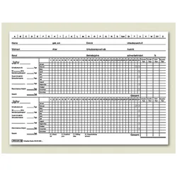 Brunnen, Formular, Urlaubskarte DIN A5 quer Karton weiss 100 St./Pack. (100x)