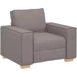 vidaXL Sofa Stuhl Taupe 100x78x84 cm Stoff