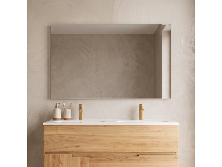 Miroir mural rectangulaire de salle de bain 120 x 75 cm