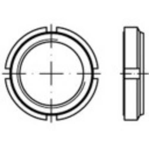 TOOLCRAFT 149927 Nutmuttern M15 2mm Stahl galvanisch verzinkt 10St.