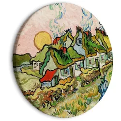 RUNDES BILD Grün 80/80 cm