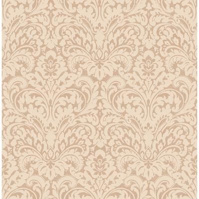 Seabrook Designs Bernie Damask Unpasted Wallpaper