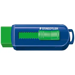 Staedtler, Korrekturmittel, 525 PS1 S PVC-Free Eraser with Sliding Plastic Sleeves - Assorted Colours (Pack of 12)