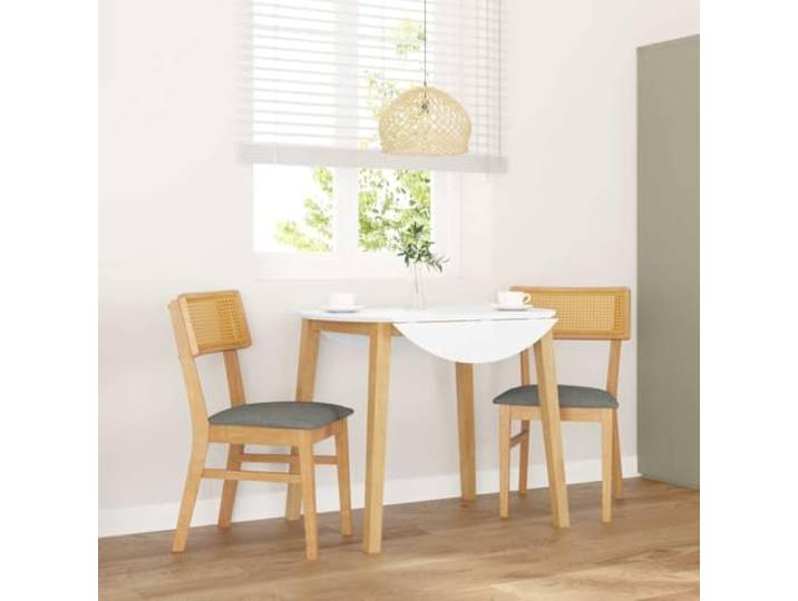 NLQMSU Essstühle mit Kissen, 2 Stück, Massivholz, Gummibaumholz Massives Gummibaumholz, inklusive Kissen, ergonomisches Design, Esszimmer, Wohnzimmer, Essen, Entspannen