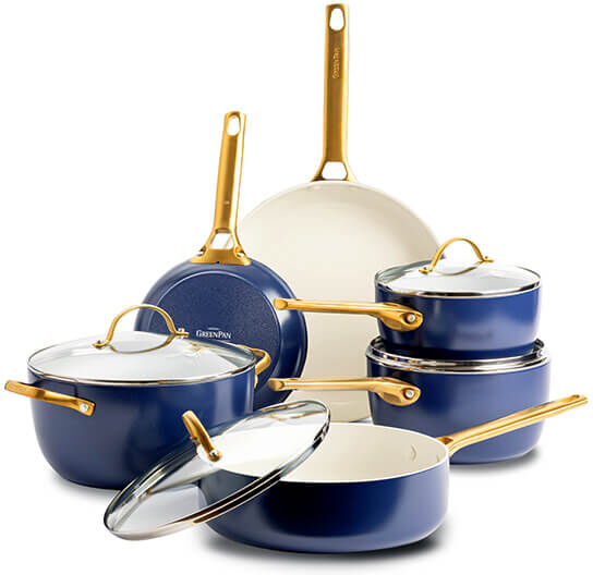 GreenPan Padova Reserve 6 Piece Cookware Set Oxford Blue