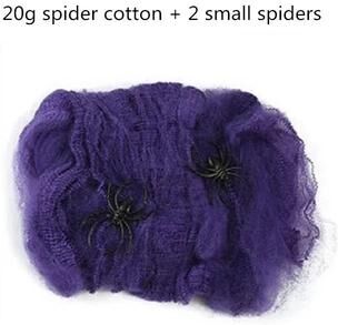 Uplift Picks Giant Black Spider Halloween Decoration purple