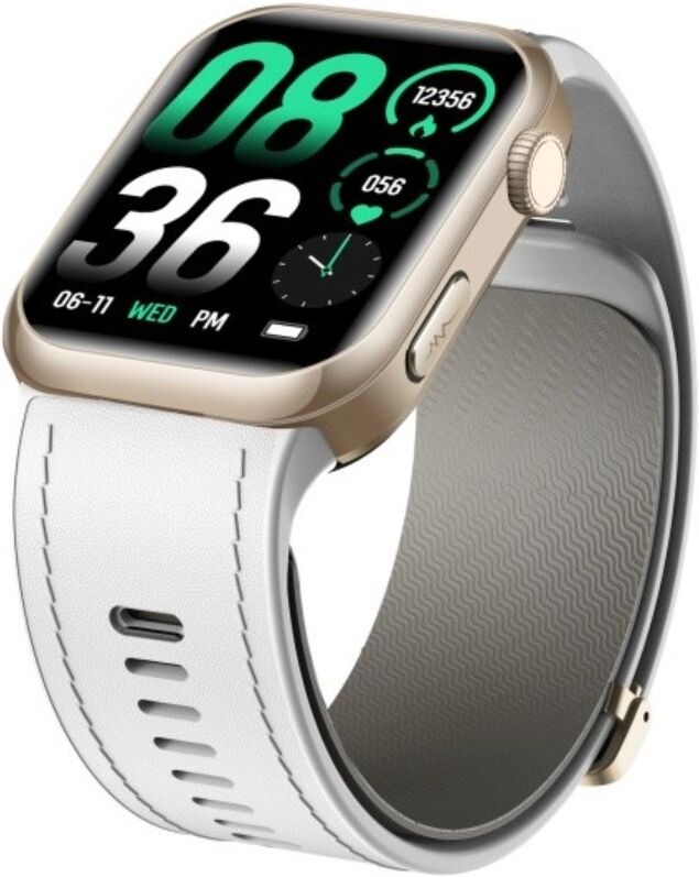 INF Smartwatch kompatibel mit HealthWear App — 1.952 inch AMOLED, 500mAh Akku, Bluetooth 5.3 Anrufe, IP67 Weiß