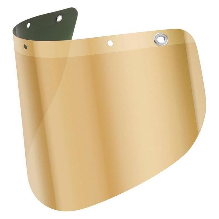 Aschua Schutzscheibe klar GFKVI001-2 goldbedampft für Universal Helmhalter (GFKVI001-2)