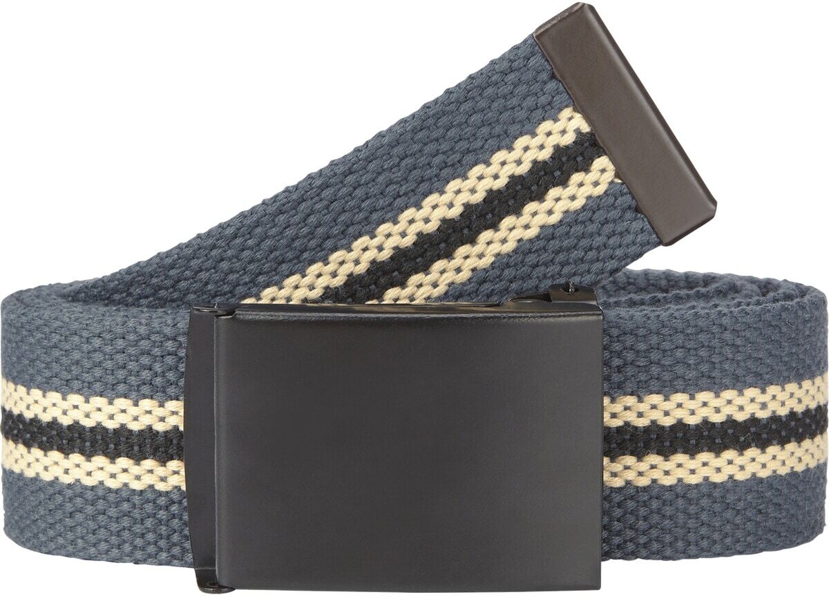 Stoffgürtel JAN VANDERSTORM "Gürtel GREMUS", Herren, grau, Obermaterial: 100% Polyester COOLMAX PES(Coolmax)., unifarben, Gürtel Stoffgürtel