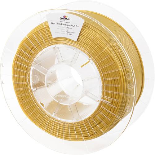 Spectrum Filaments 80110 PLA Pro Filament PLA Pro schlagfest 1.75mm 1000g pearl gold, Gold 1St.