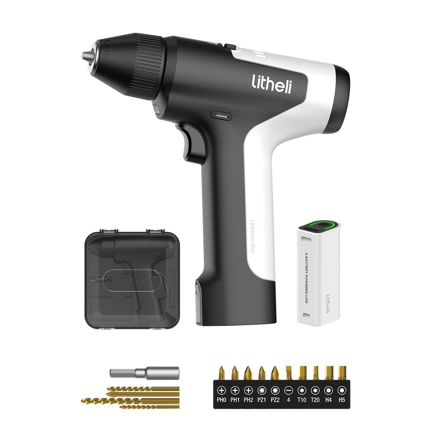 Litheli U4 Mini-Bohrmaschine 4V 13mm im Box-Set 4262443061963