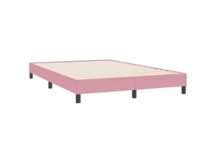 PUGYNBK Bettgestell aus Samt, Rosa, 160 x 220 cm Lattenrost, stabile Füße, ohne Matratze, für Schlafzimmer
