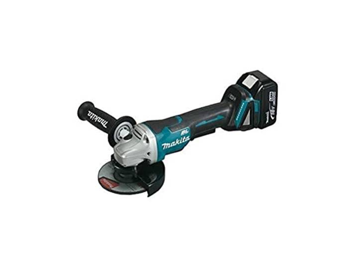 Makita DGA508RTJ Meuleuse D'angle 125 mm avec Interrupteur à Levier/2 Batteries en Coffret Makpac 18 V 5 Ah