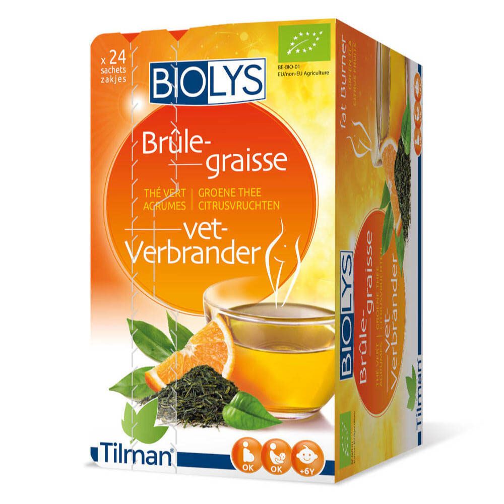 Biolys Groene Thee - Citrusvruchten 24 St Filterbeutel