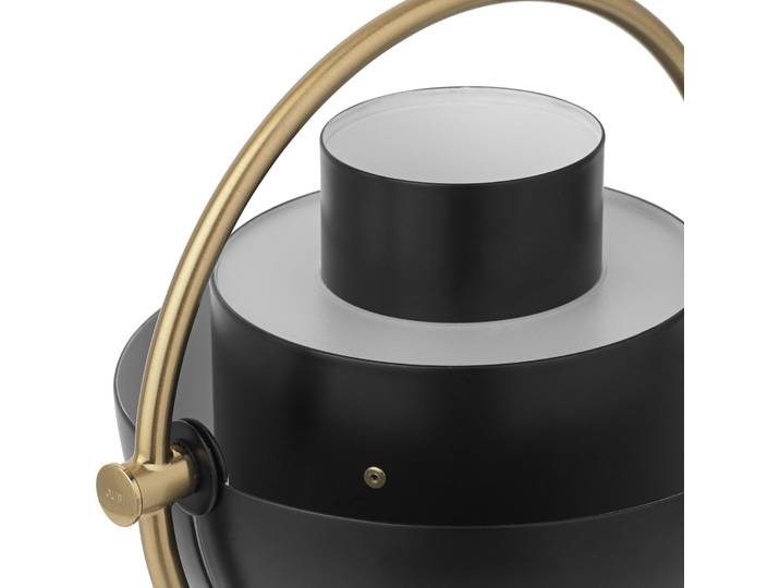 Multi-Lite Portable Tischlampe, messing/schwarz, 30 cm - GUBI - Wohnzimmer - Design - Metall - Mit Schirm
