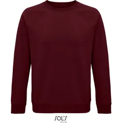 SOLS Unisex Bio Raglan Sweater Sweatshirt 03567 burgundy XS