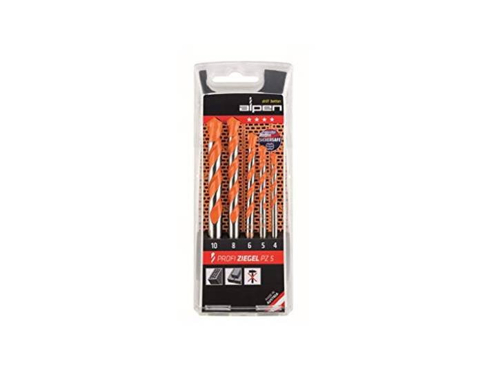 Alpen 20067000000 Profi PH Brickwork Boorset, Zilver/Bruin, Set van 5 stuks